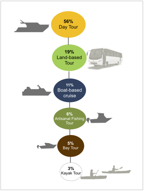 Figure 3. Percentage of program participants by tour type.